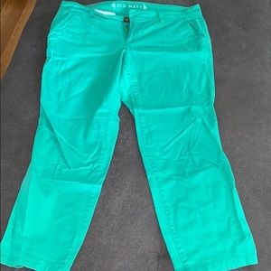 Green Old Navy ankle pants Sz 12